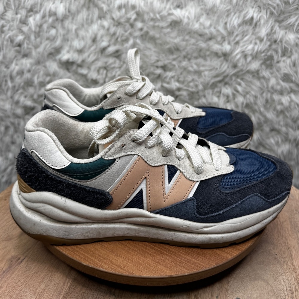 New Balance 57/40 Peacoat Sand Sneakers Men's Blue Shoes Intelligent Choice 9.5 - Picture 9 of 9